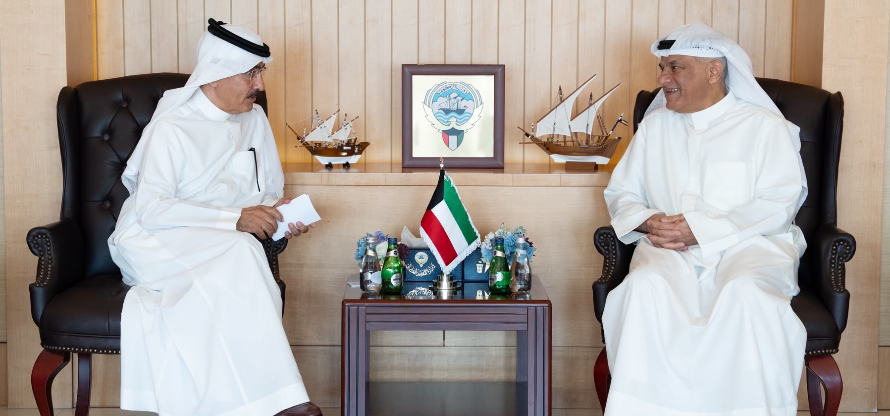 Arabian Gulf University President and Kuwait's Minister of Higher Education discuss expanding academic partnerships and exchange of expertise